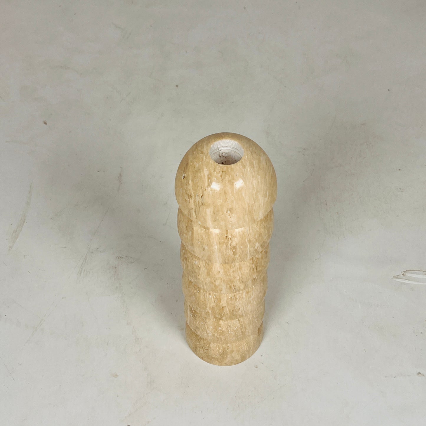 Eline Dome Candle Stand - Travertine