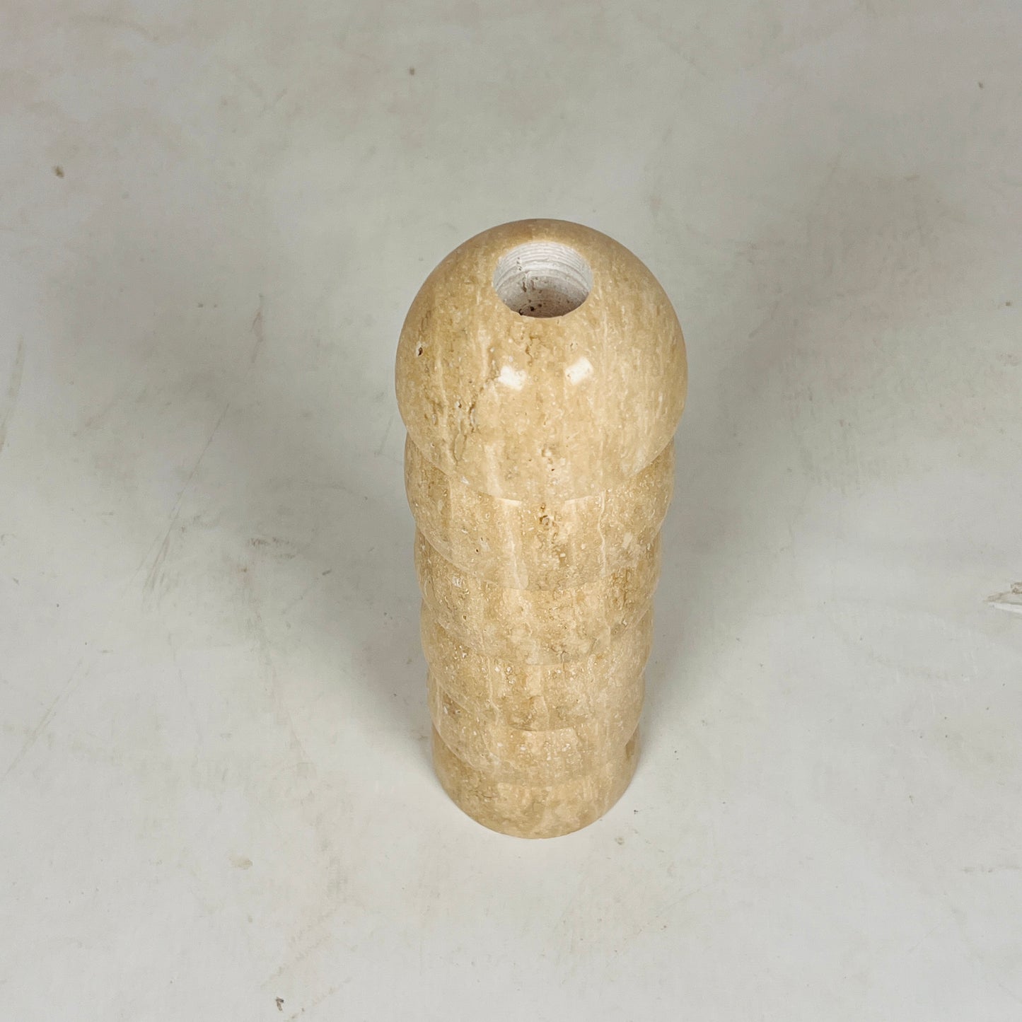 Eline Dome Candle Stand - Travertine