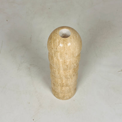 Eline Dome Candle Stand - Travertine