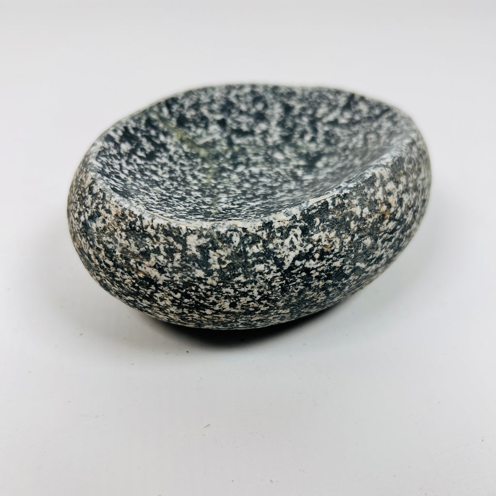 Riverstone Smoky Spotted Soap Dish