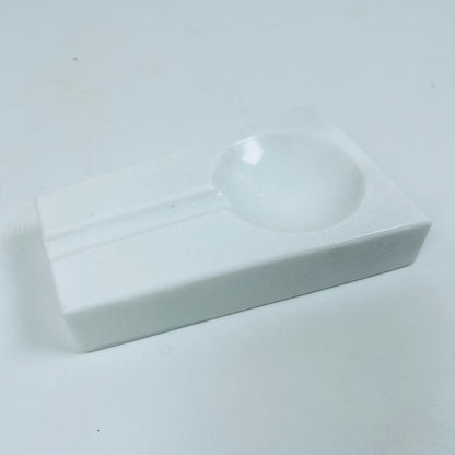 Minimal Marble Ash Tray - White