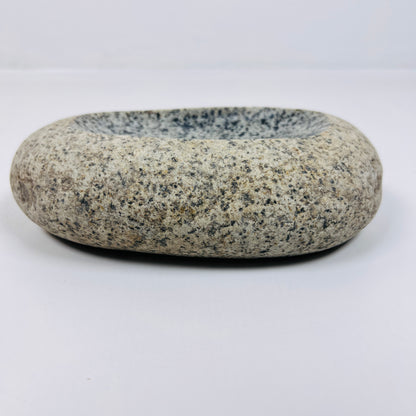 Foggy Spotted Soap Dish - Riverstone