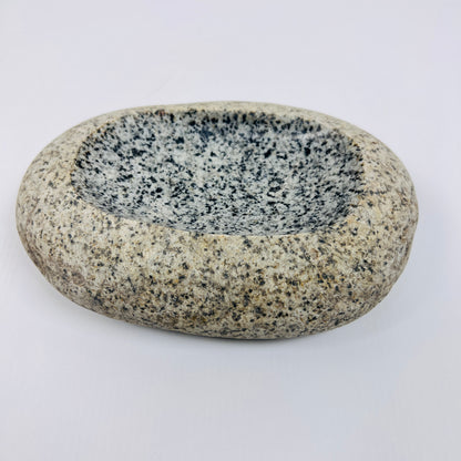 Foggy Spotted Soap Dish - Riverstone