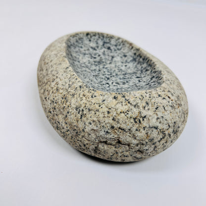 Foggy Spotted Soap Dish - Riverstone