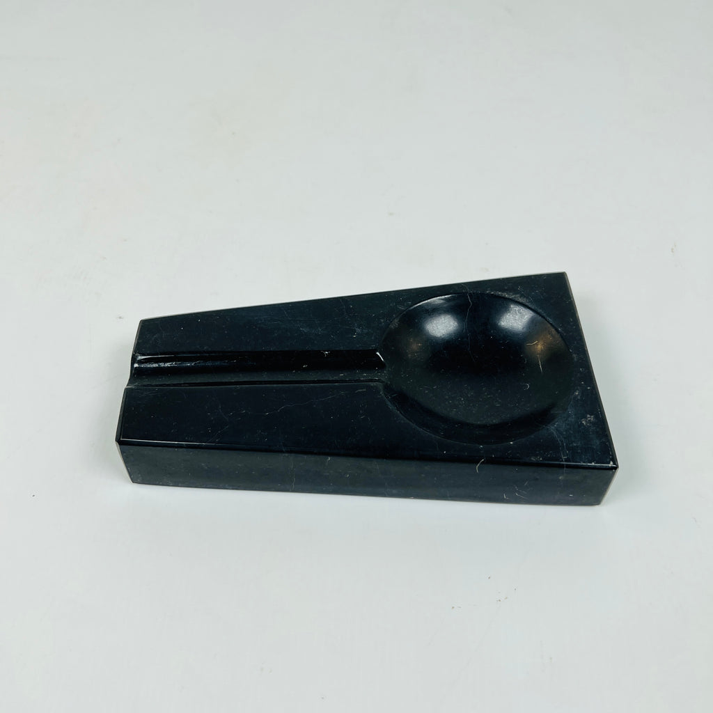 Marble Black Ash Tray