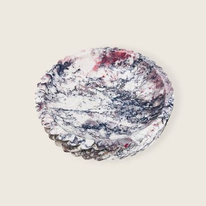 Petra Marble Bowl - Red & White