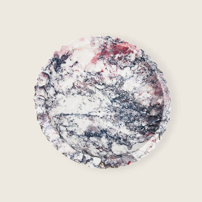 Petra Marble Bowl - Red & White