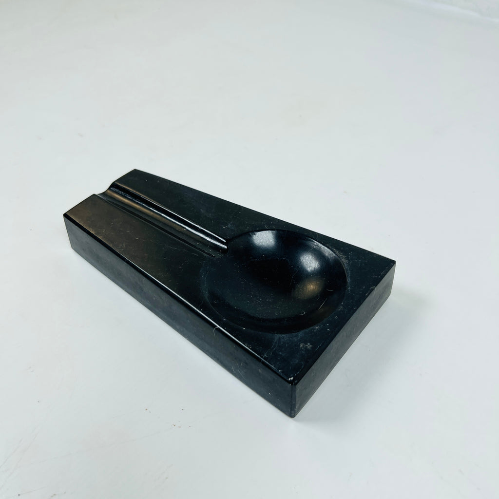 Marble Black Ash Tray