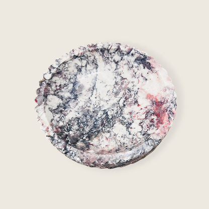 Petra Marble Bowl - Red & White