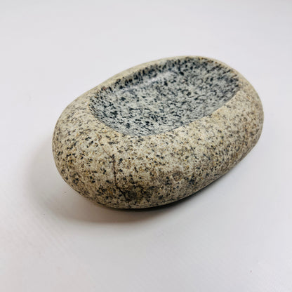 Foggy Spotted Soap Dish - Riverstone