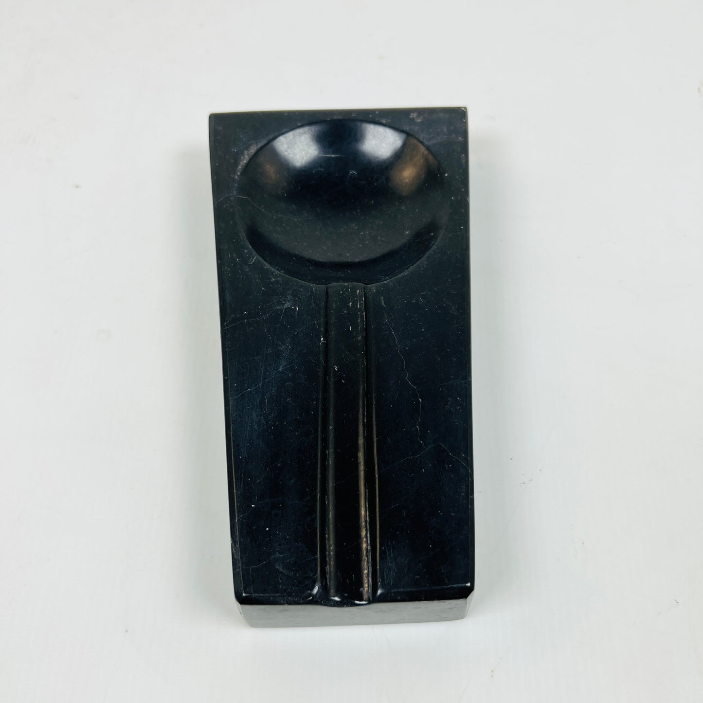 Minimal Marble Ash Tray - Black
