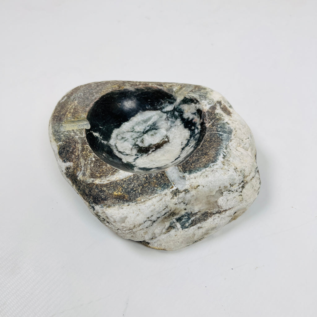 River Stone Zebra Dabbed Ash Tray