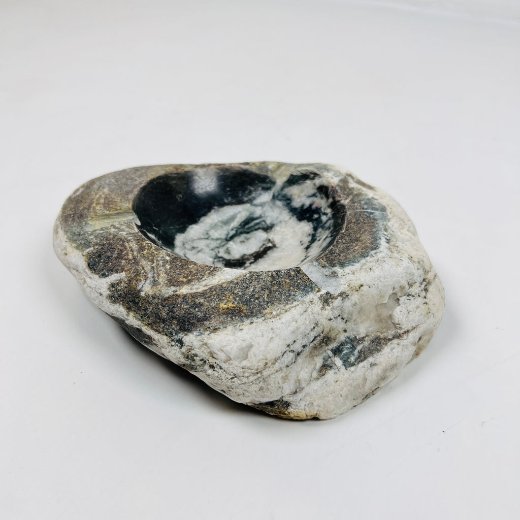 River Stone Zebra Dabbed Ash Tray