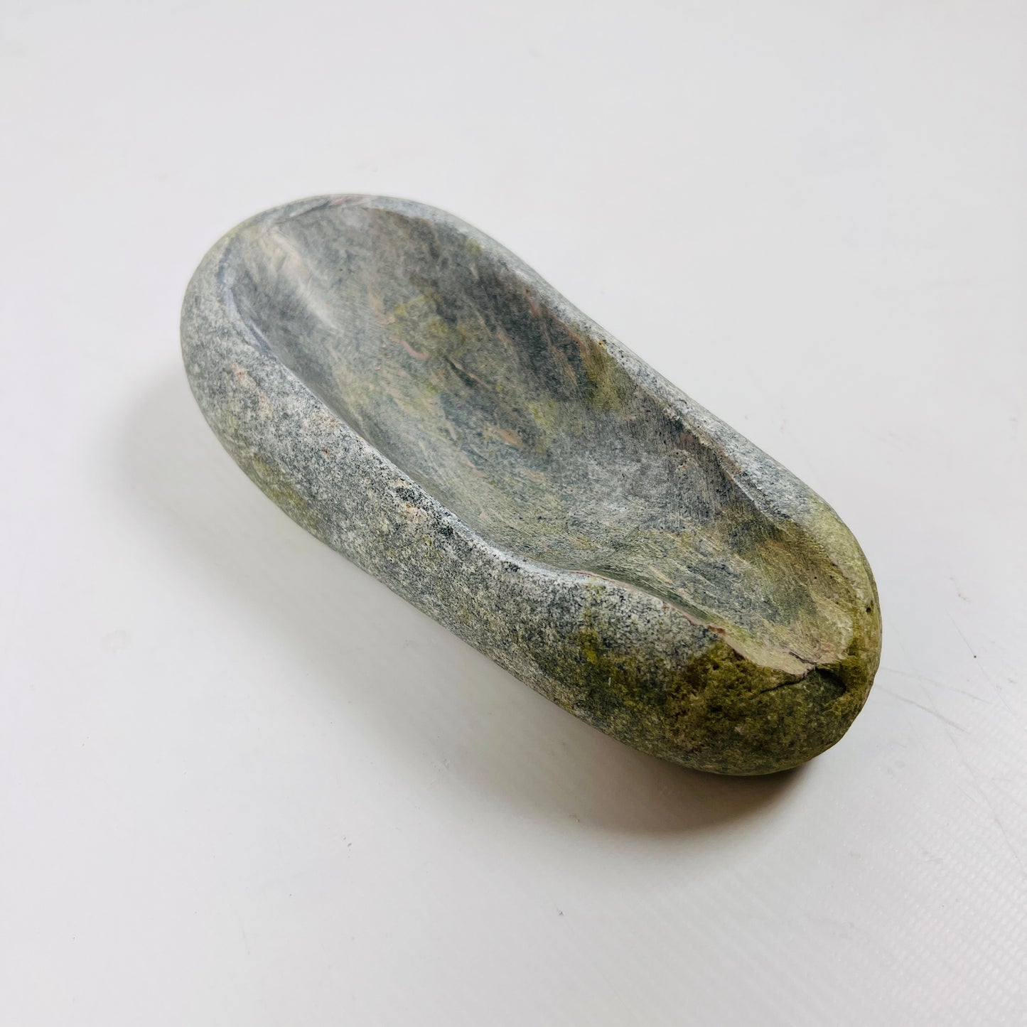 Lime Marked Ash Tray - River Stone