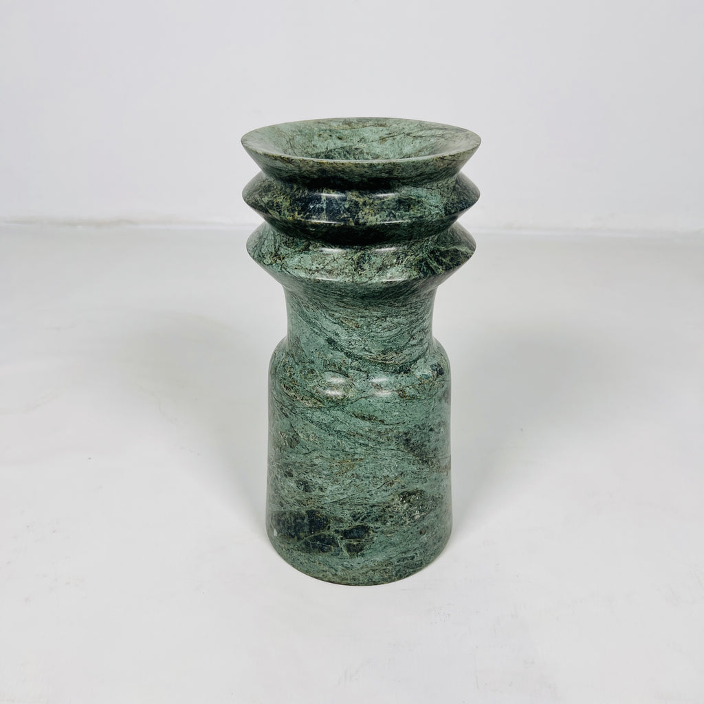 Swirl Head Green Vase