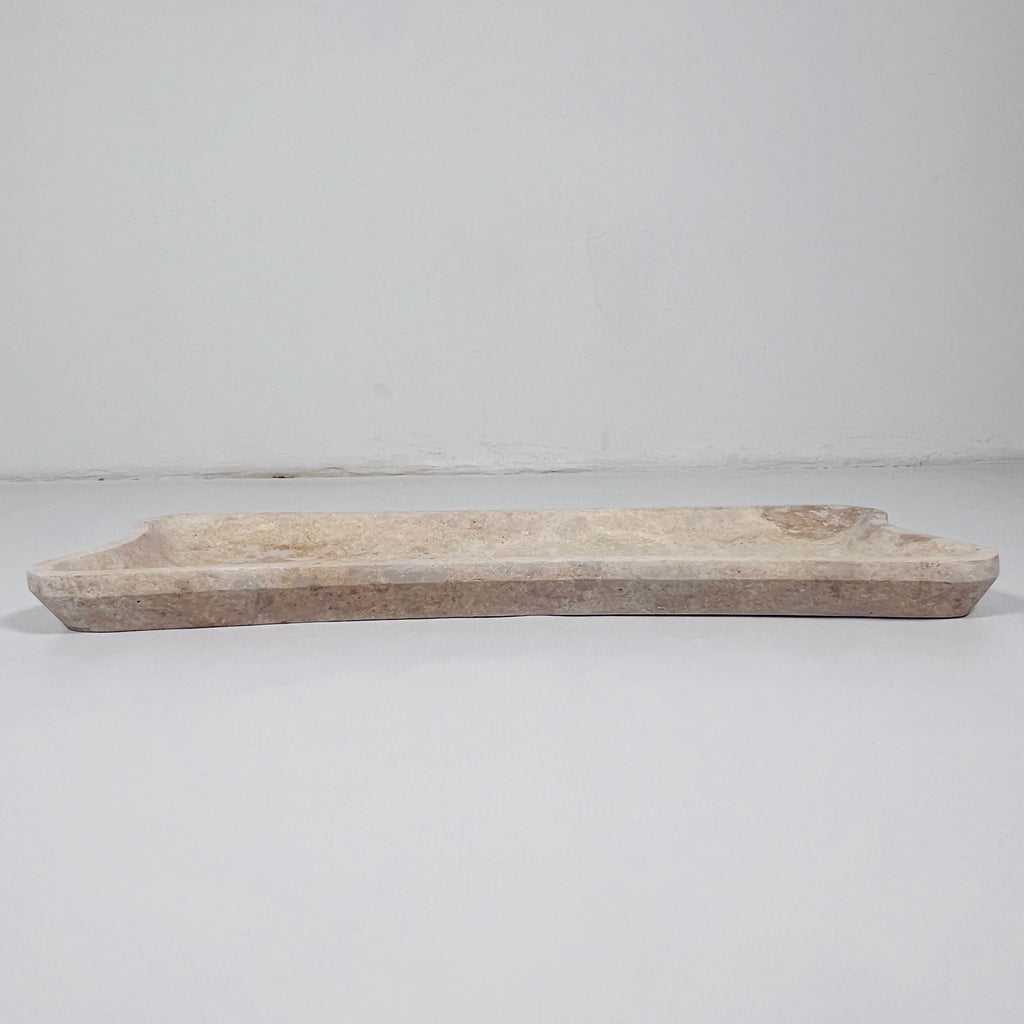 Terra Spotted Travertine Tray