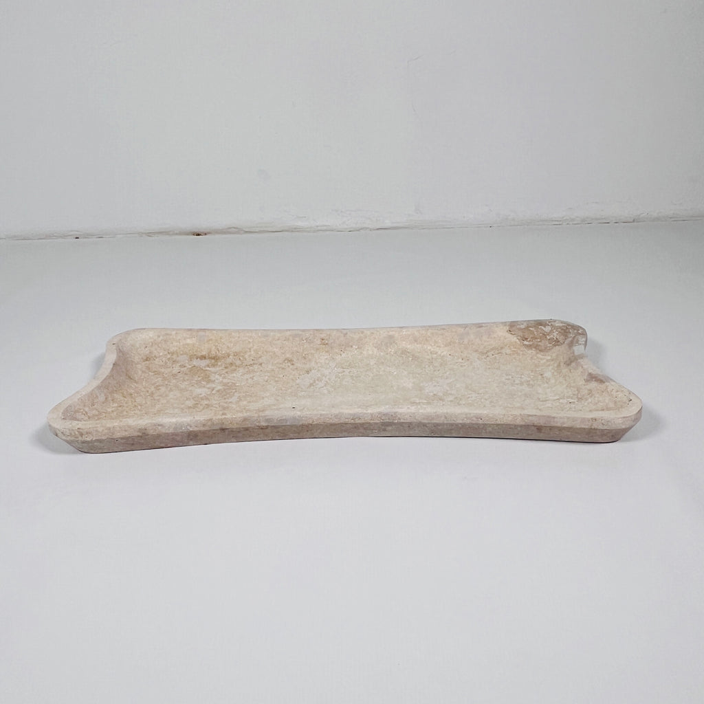 Terra Spotted Travertine Tray