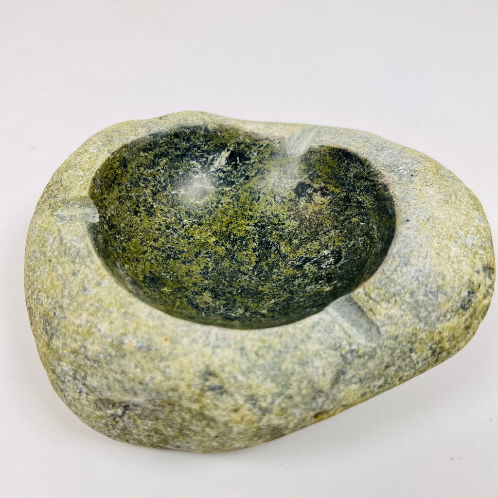 River Stone Moss Green Specked Ash Tray