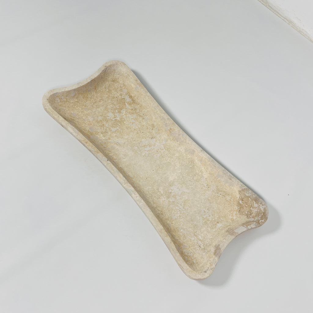 Terra Spotted Travertine Tray