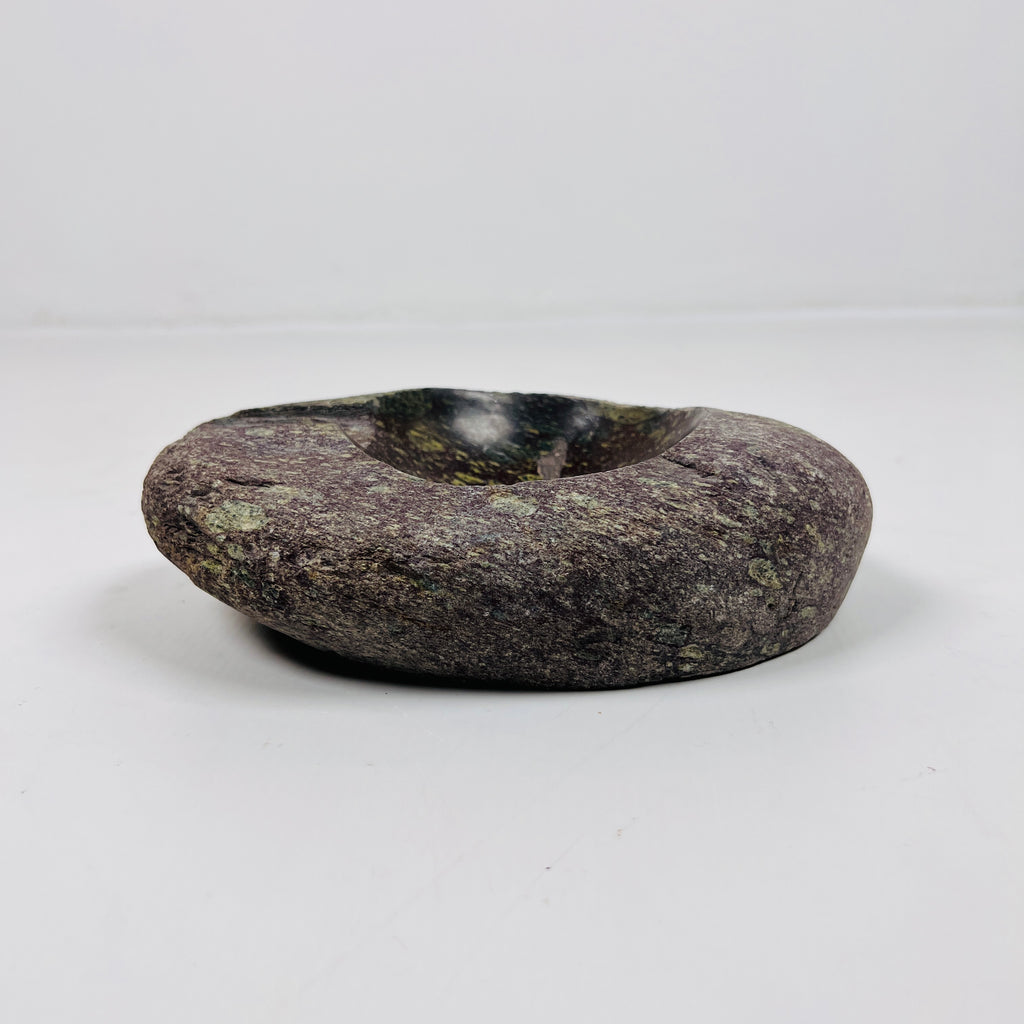 River Stone Lime Spotted Bark Ash Tray