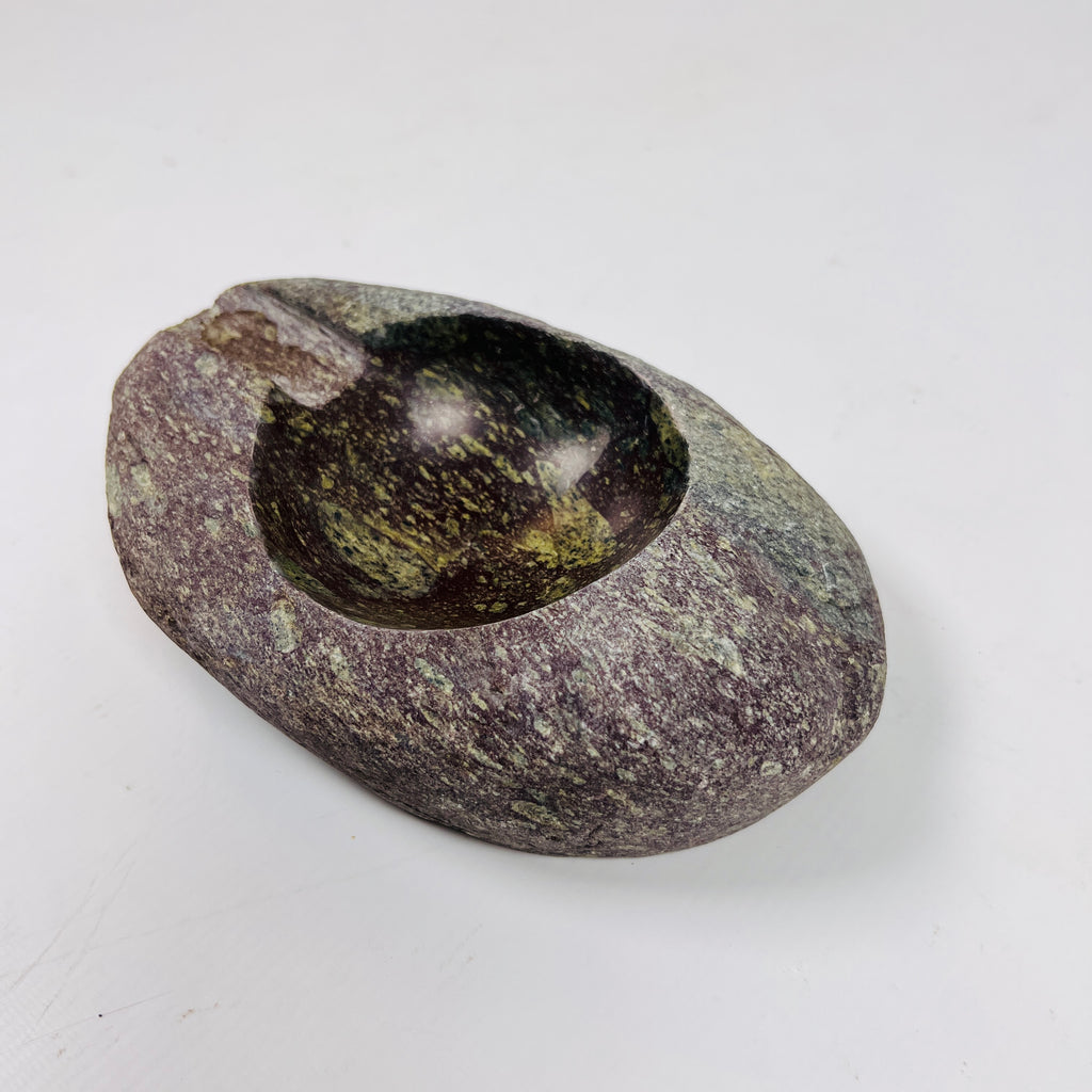 River Stone Lime Spotted Bark Ash Tray