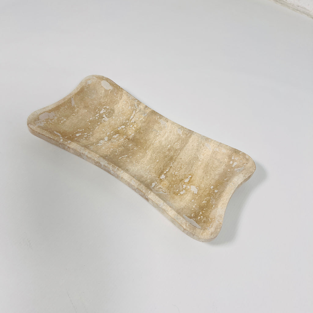 Terra Grazed Travertine Tray