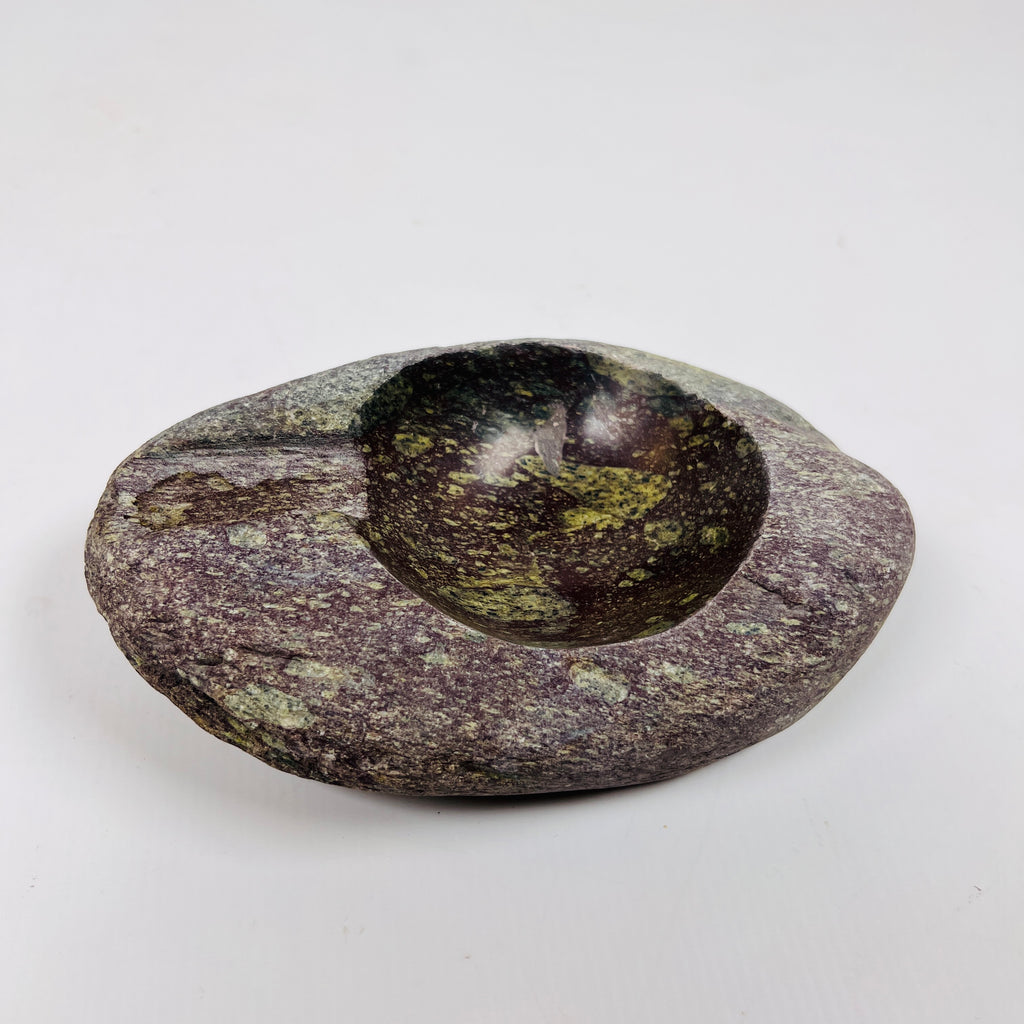 River Stone Lime Spotted Bark Ash Tray