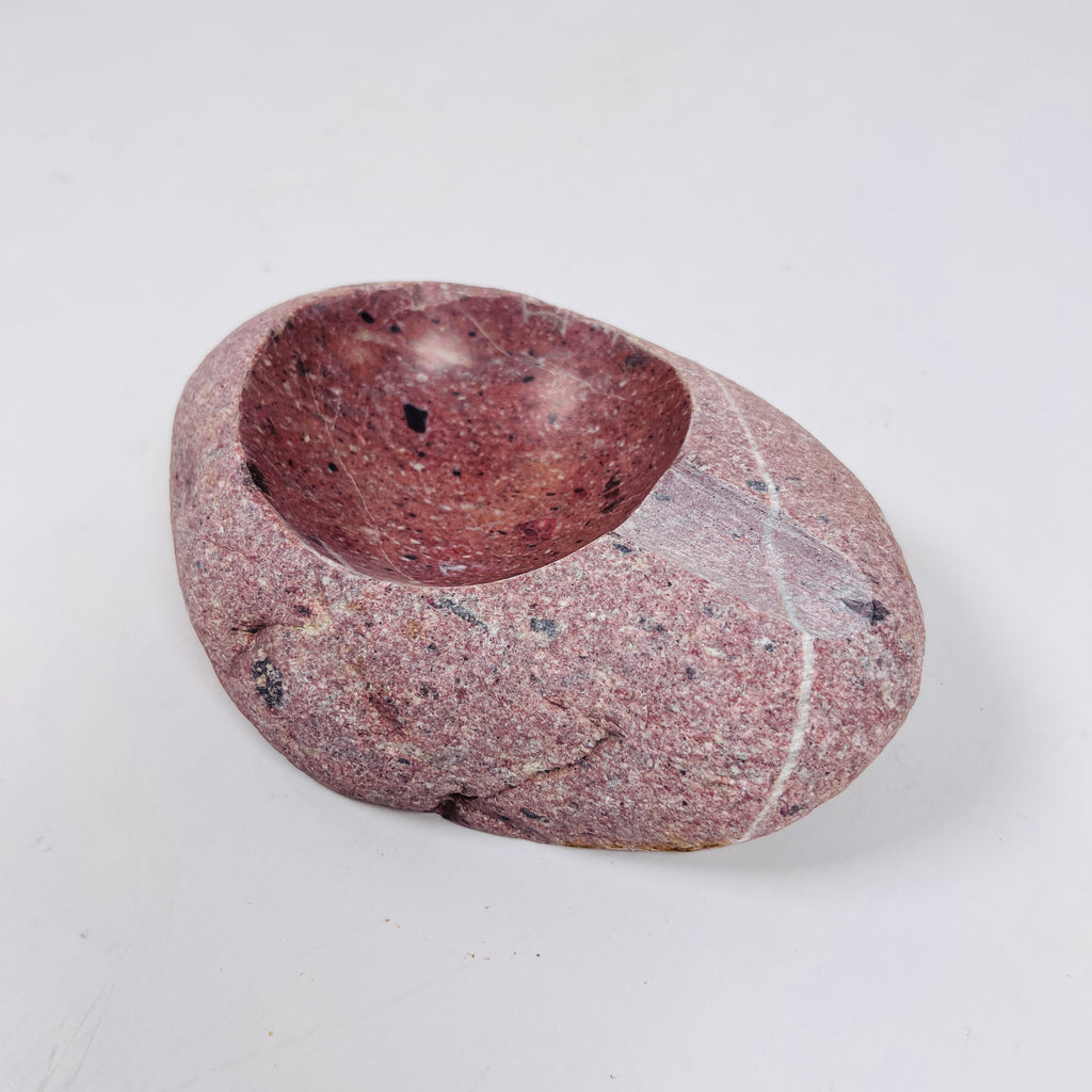 River Stone Red Spotted Ash Tray