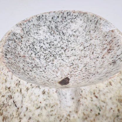 Spotted Eggshell Ash Tray -River Stone