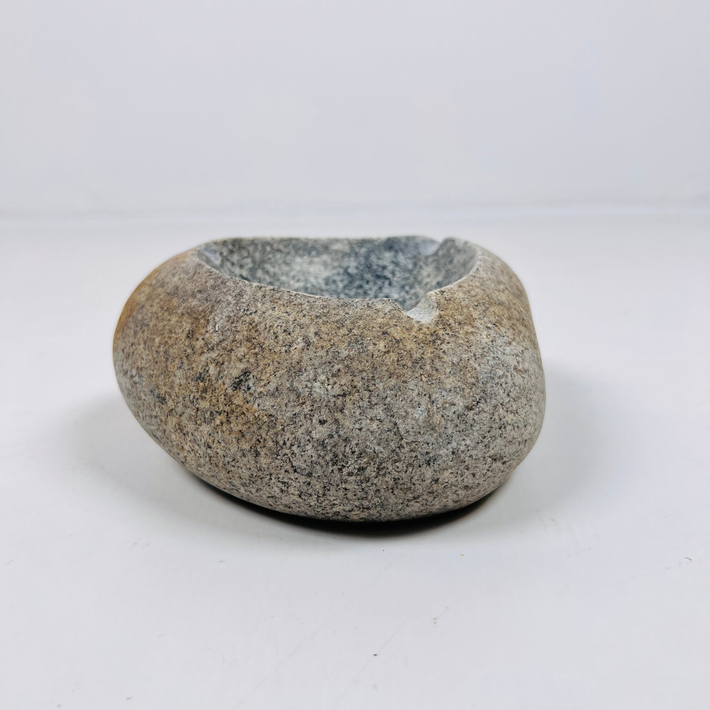 Brown Marked Ash Tray - River Stone