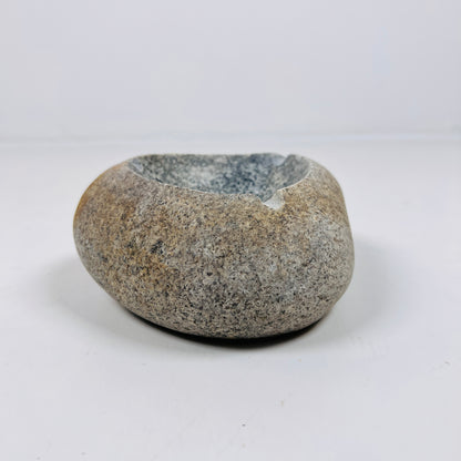 Brown Marked Ash Tray - River Stone