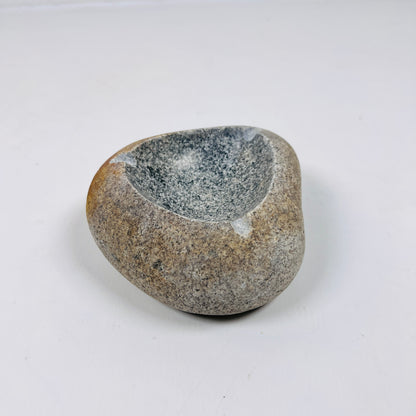 Brown Marked Ash Tray - River Stone