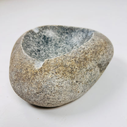 Brown Marked Ash Tray - River Stone