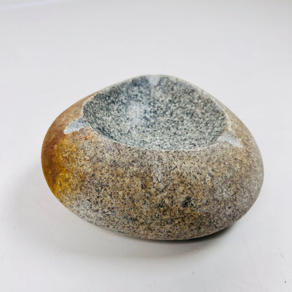 Brown Marked Ash Tray - River Stone