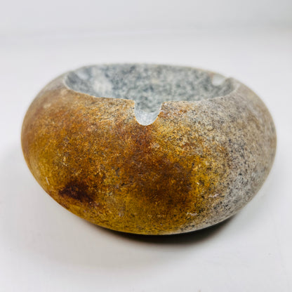 Brown Marked Ash Tray - River Stone