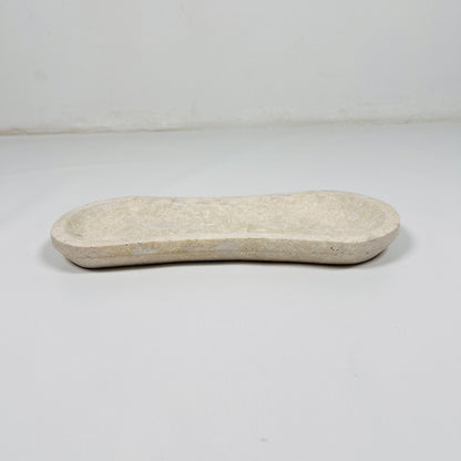 Light Beige Ridge Travertine Tray