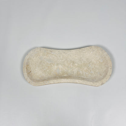 Light Beige Ridge Travertine Tray