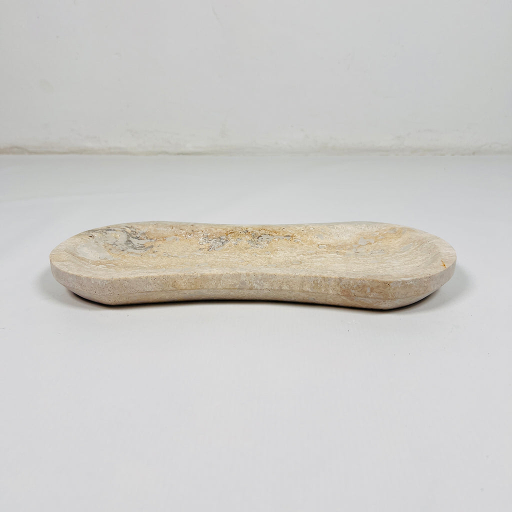 Rustic Ridge Spotted Travertine Tray