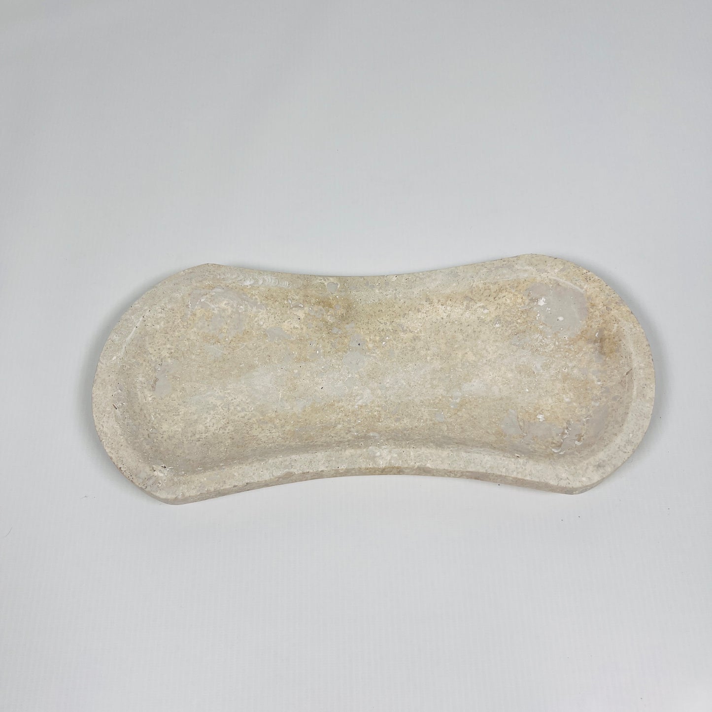 Light Beige Ridge Travertine Tray