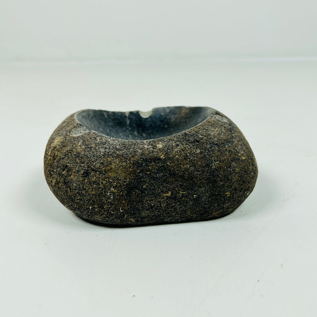 River Stone Deep Blue Specked Ash Tray