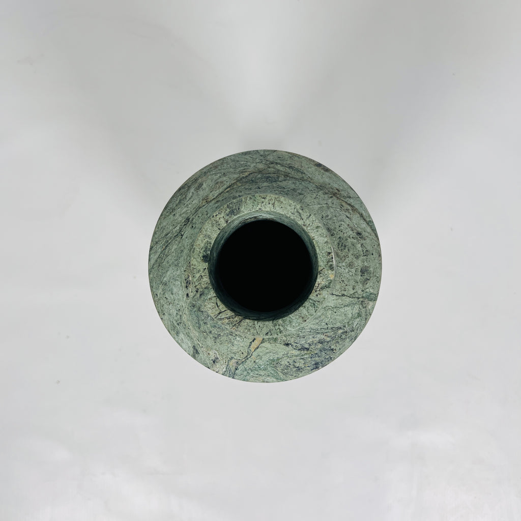 Cylindrical Green Vase