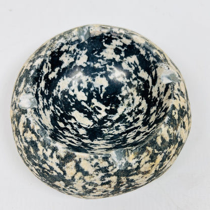 Black & White Specked Ash Tray - Riverstone