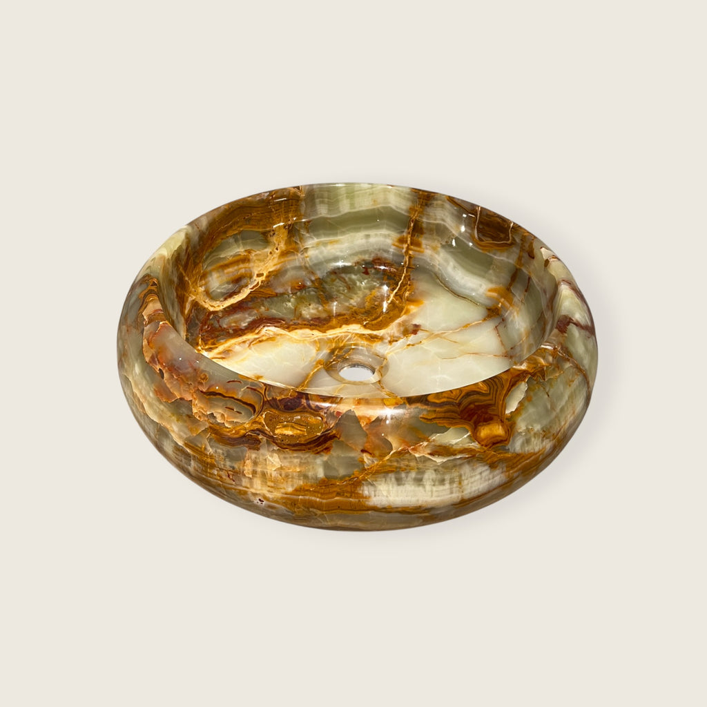 Golden Vein Onyx Sink
