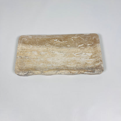 Dual Grazed Travertine Tray