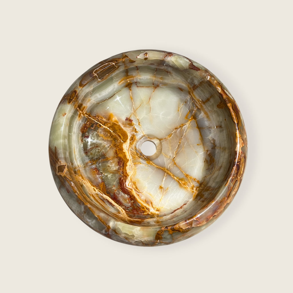 Golden Vein Onyx Sink