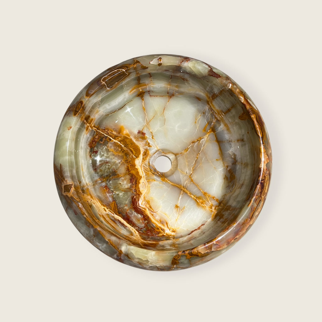 Golden Vein Onyx Sink