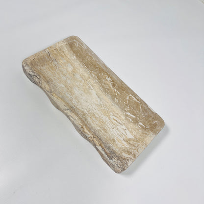 Dual Grazed Travertine Tray