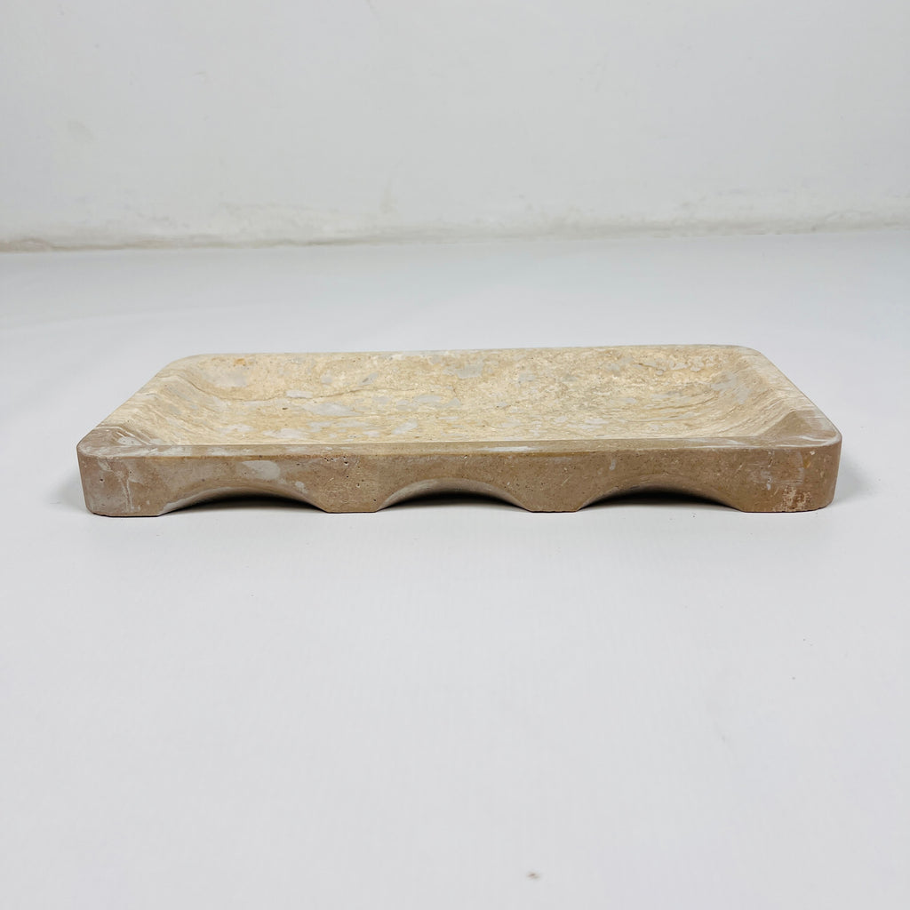 Carlotta Marked Travertine Tray