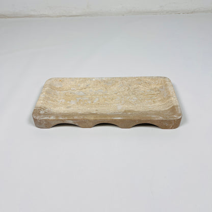 Carlotta Marked Travertine Tray