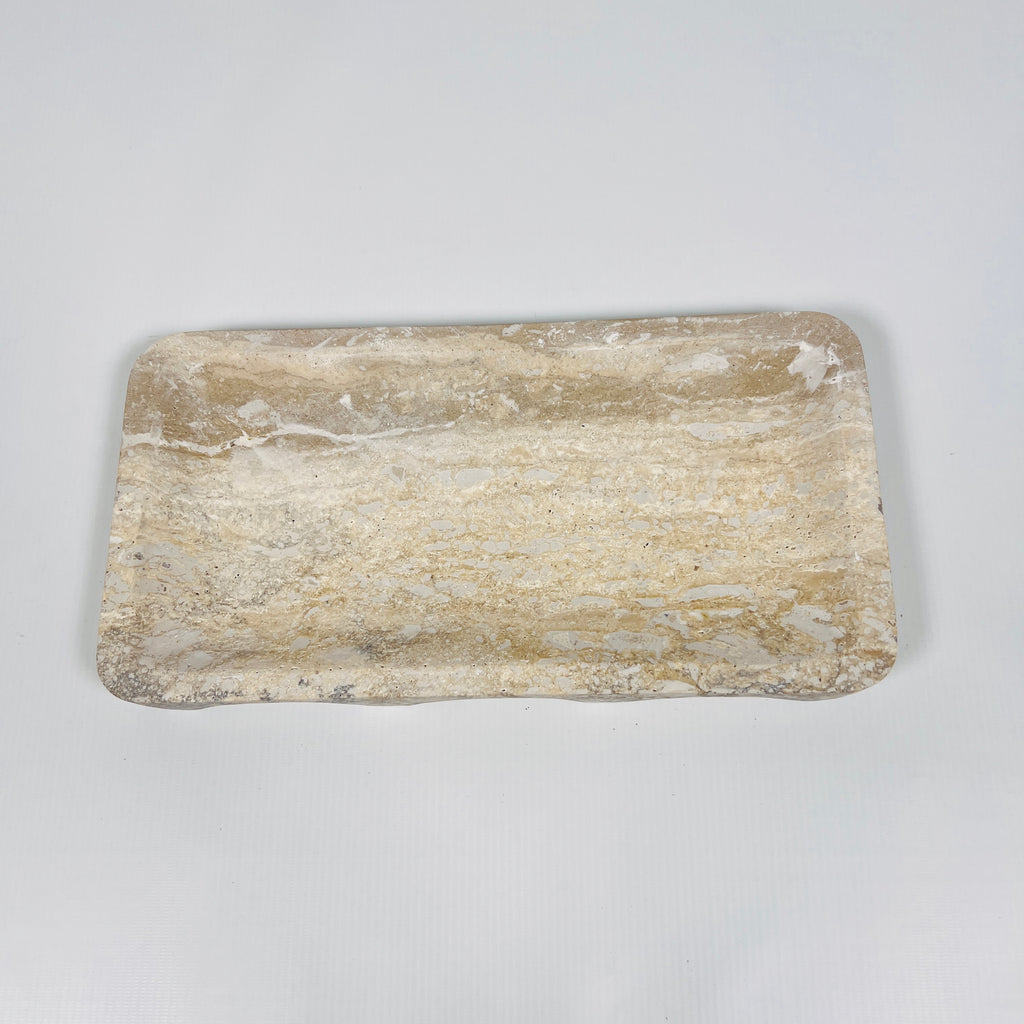 Oblong Travertine Tray